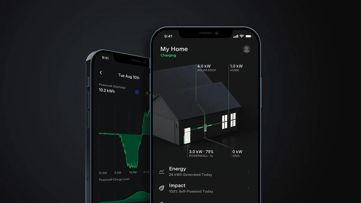 Tesla Powerwall 2 mounted on a garage wall