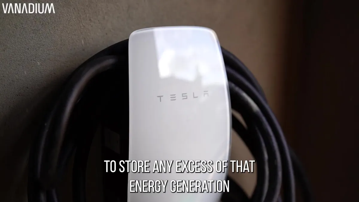 A white Tesla Wall Connector EV charger mounted on a wall.